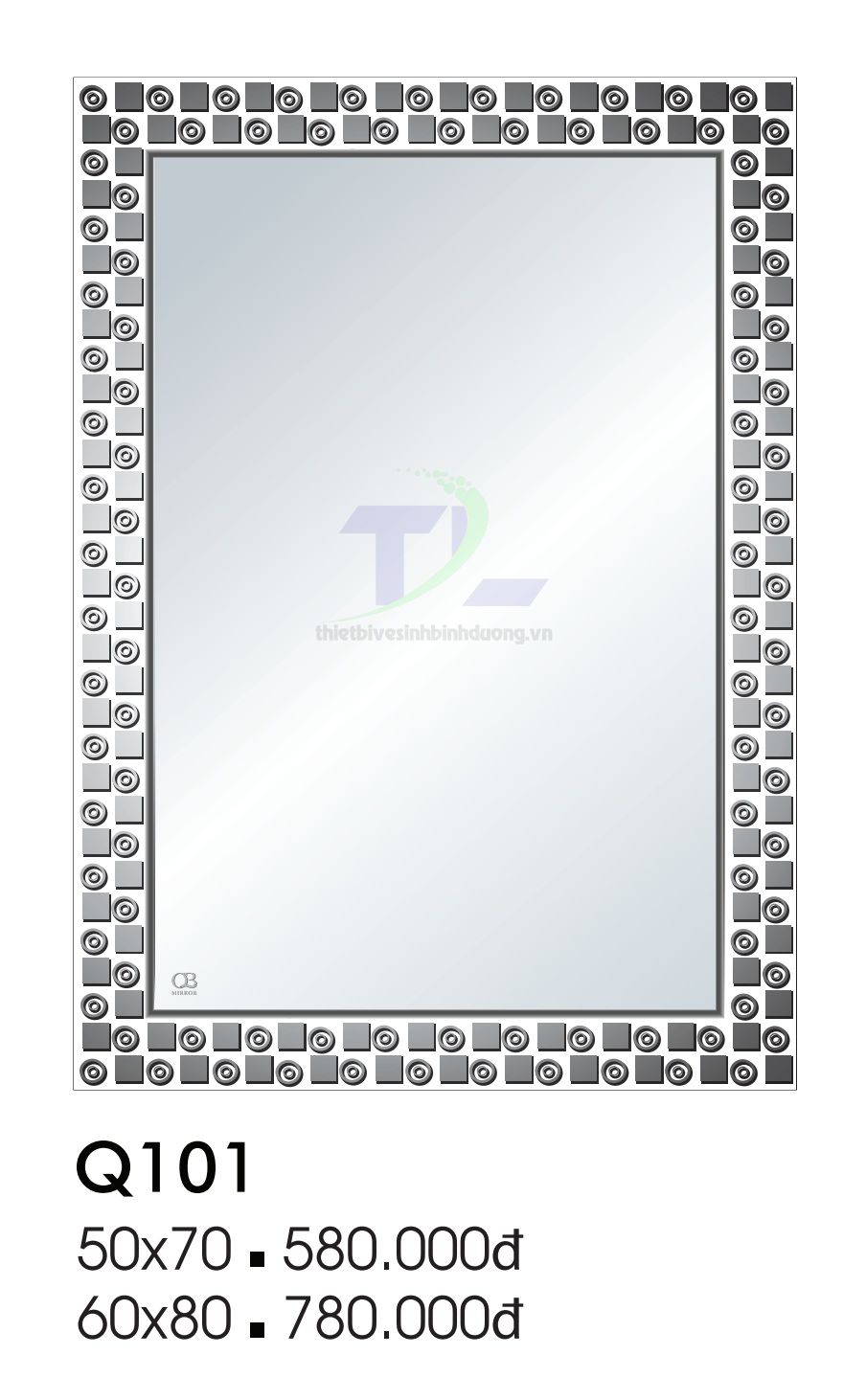 Gương soi phòng tắm QB Q101